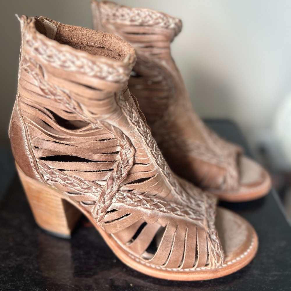 Freebird by Steven Bela Taupe Heeled Sandals